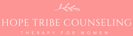 Hope Tribe Counseling brand graphic with soft, calming colors